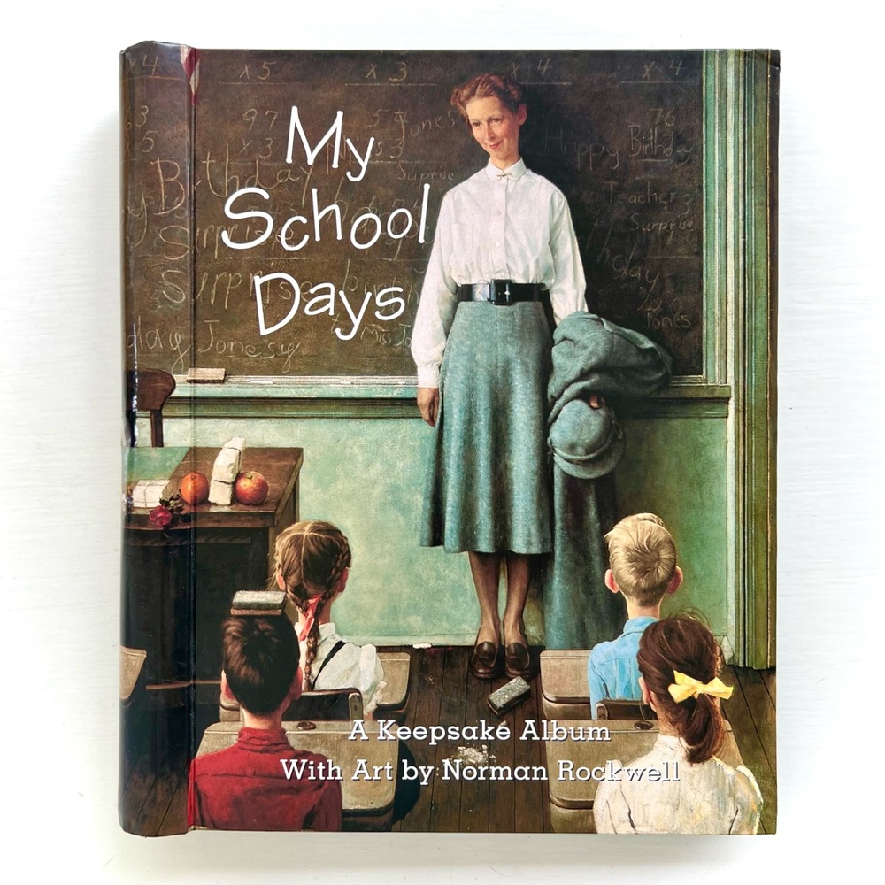 NEW Norman Rockwell My School Days Keepsake Album Preschool to Grade 8 Art Book